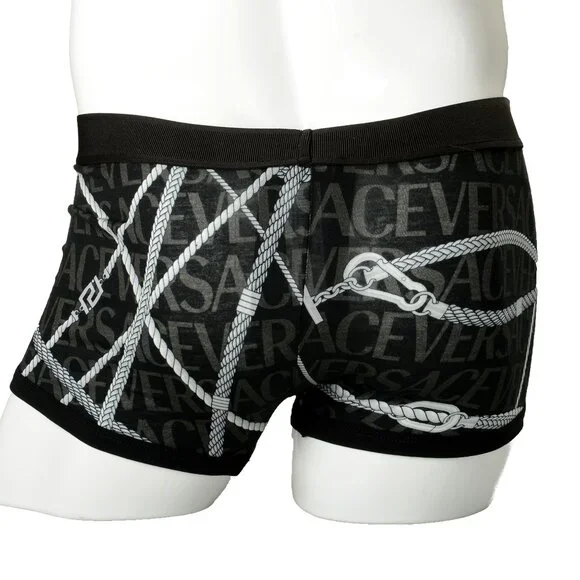 Versace Men's St.Versace Ropes Low Rise Trunk Underwear Versace Sz 6 US L IT 52